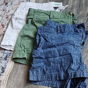 GAP Blue and Green Casual Shorts Set